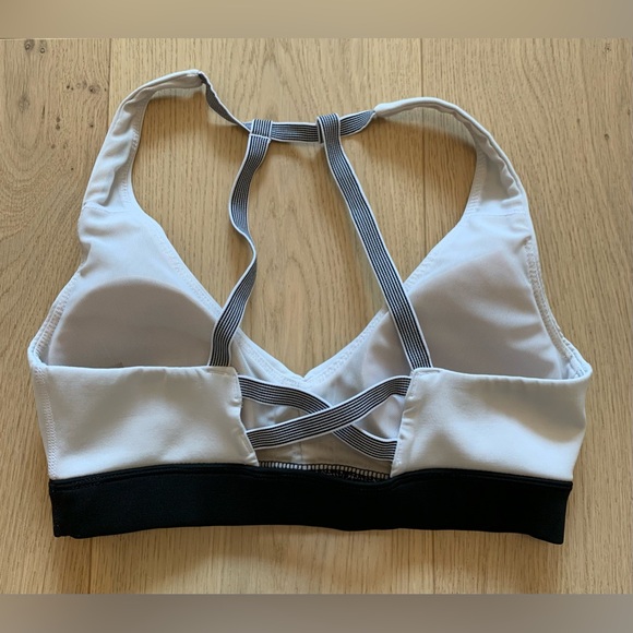 White Crossback Sports Bra - Picture 2 of 5